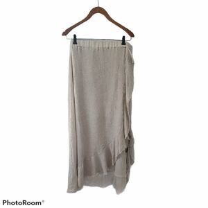 Mlle Gabrielle Ivory Assymetrical Skirt Size Large